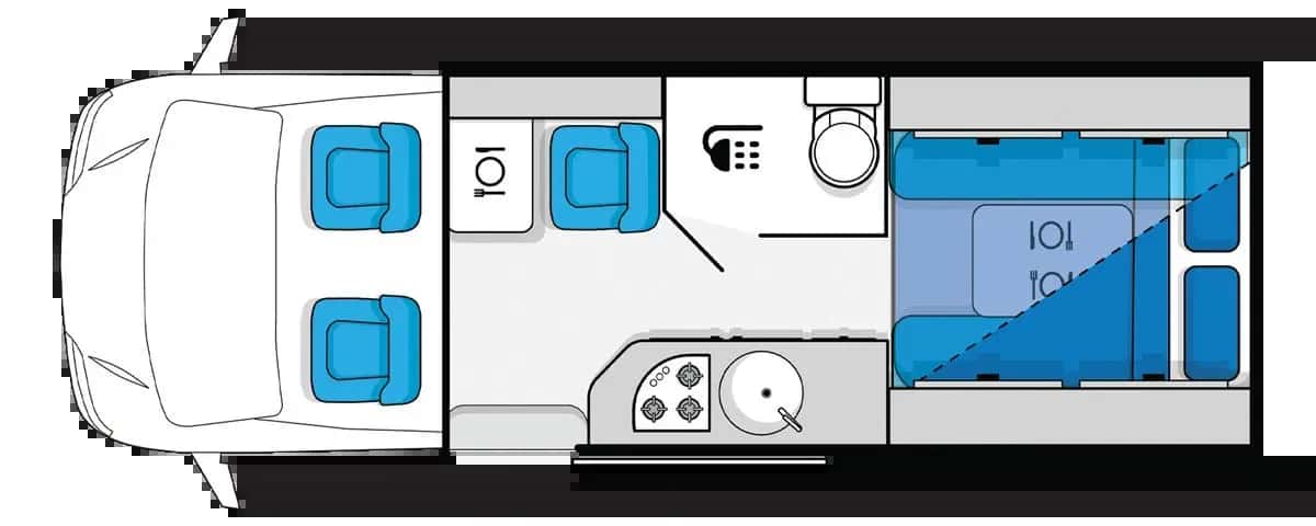 2 Bett Jayco Adventurer