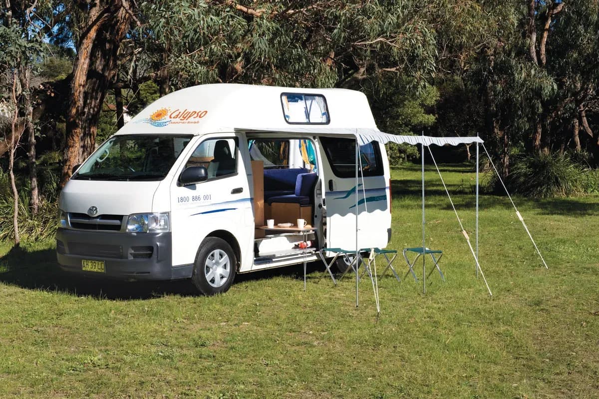 Australien, calypso campervans, the sturt, außen