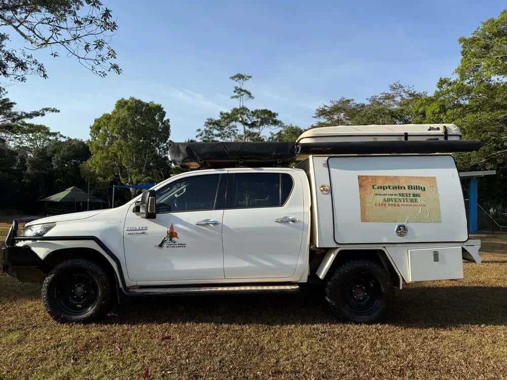 Hilux Rooftop Tent von Captain Billy's 4WD Hire günstig mieten in Australien