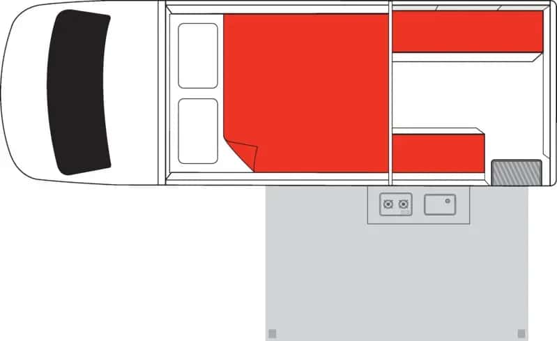 Australien, Mighty Campers, Mighty 4wd, layout
