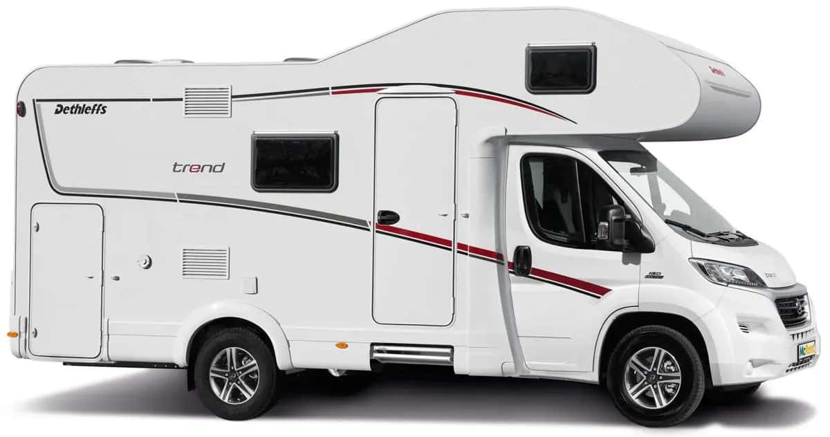 McRent, Family Plus, 6 Personen Premium Wohnmobil, Familienwohnmobil, Europa, Deutschland, Außenansicht weiß, Wohnmobile günstig mieten