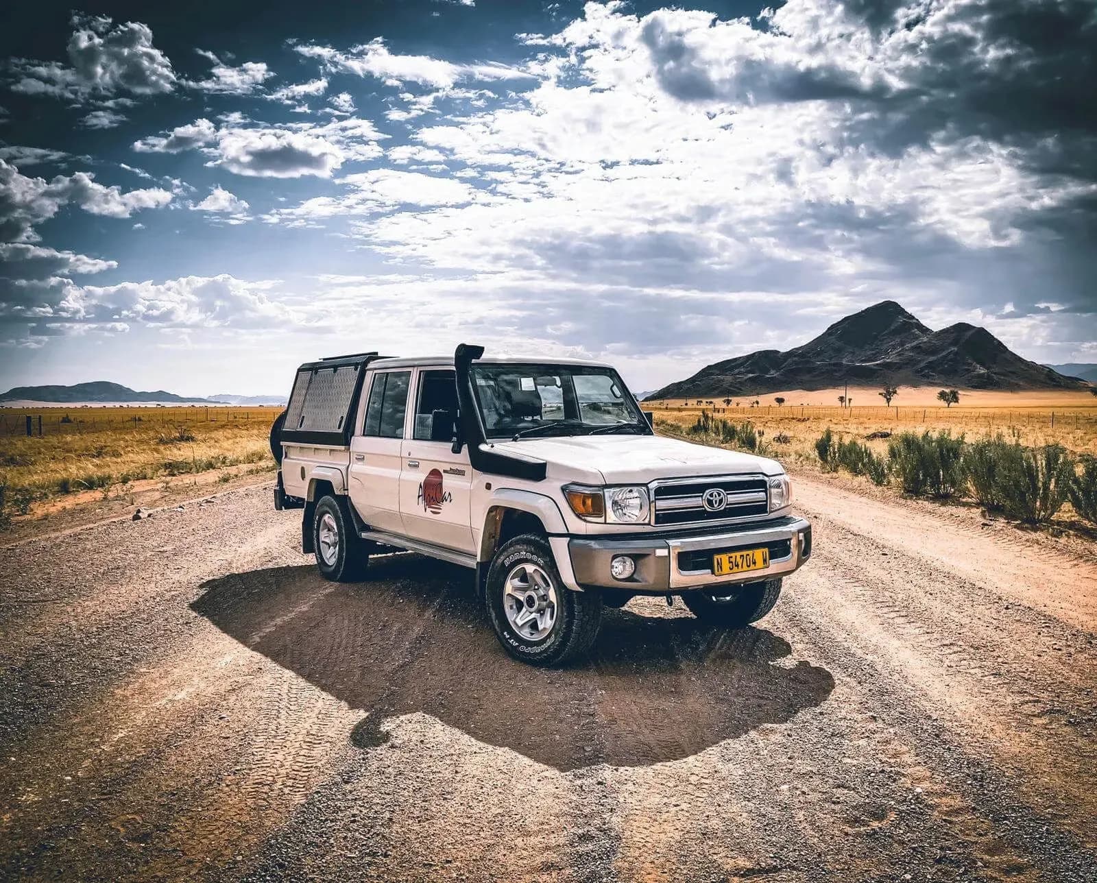 Namibia, AfriCar Car Hire, Toyota Landcruiser 2 Bett, Fahrzeug