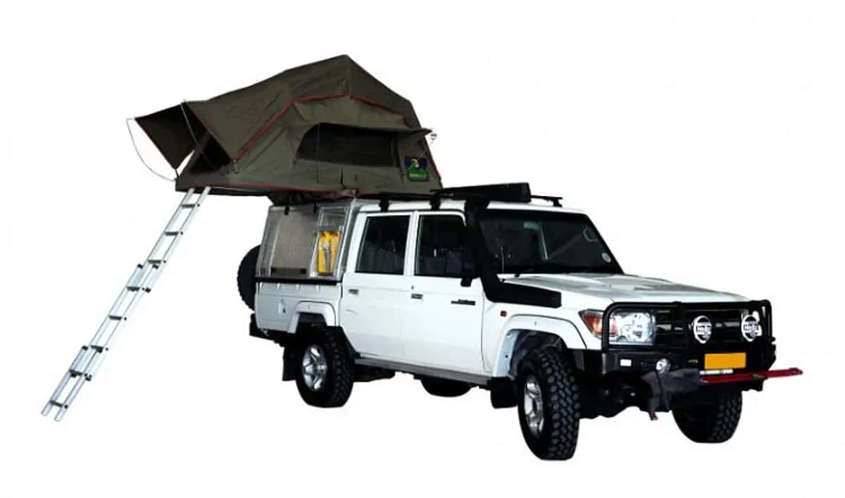 Namibia, Asco Car Hire, Budget VVV Landcruiser DC 4.2D, RTT open