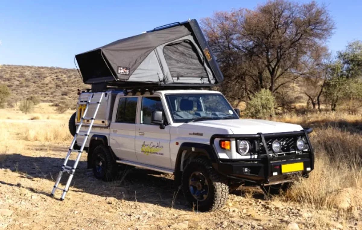 Namibia, Asco Car Hire, Premium P Landcruiser DC 2.8TD, open
