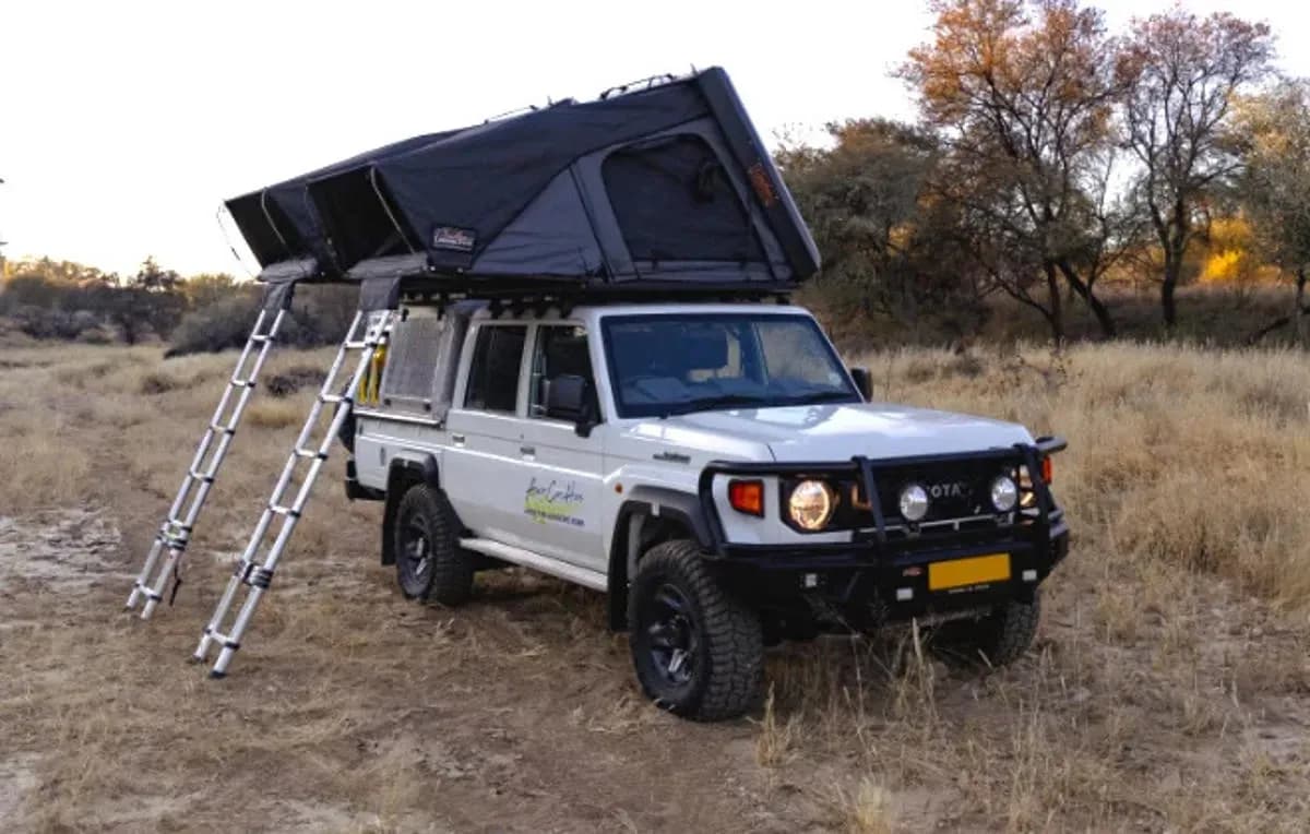 Namibia, Asco Car Hire, Premium Q Landcruiser DC 2.8TD, open