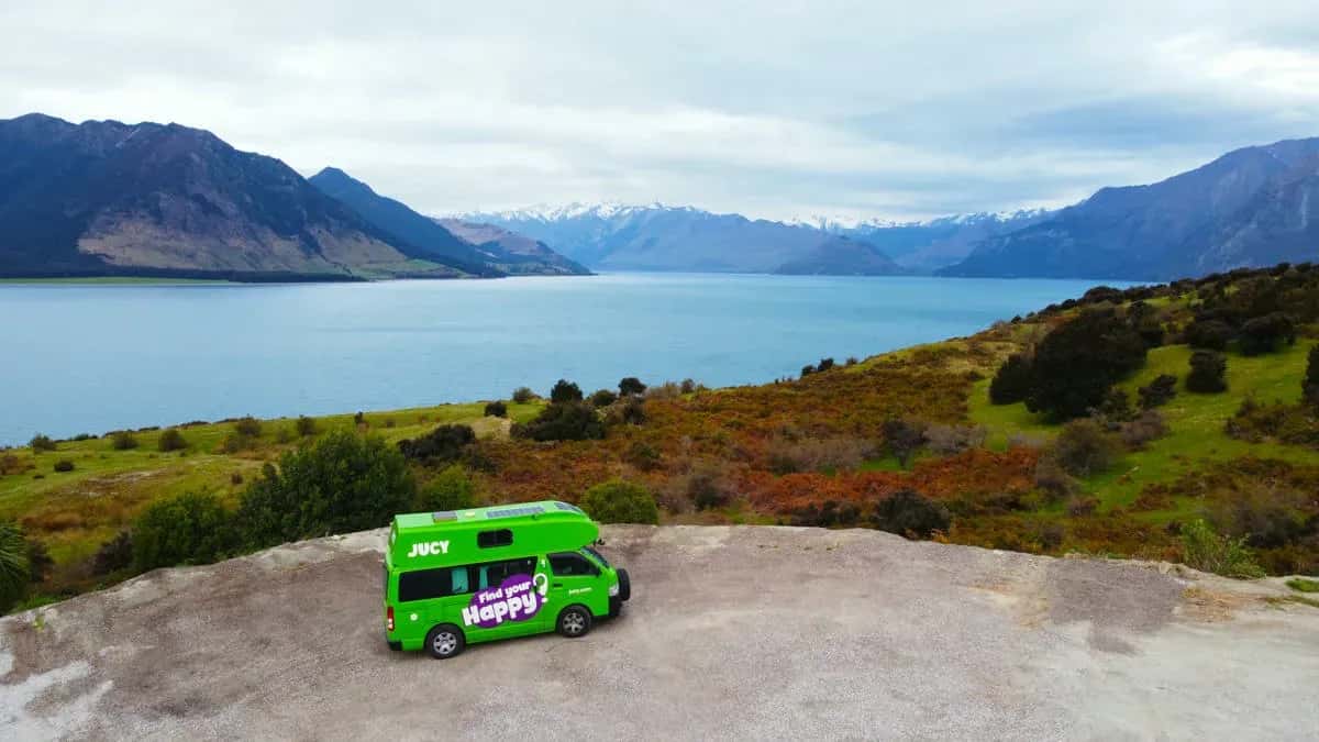 Neuseeland, Jucy Rentals, Jucy Condo, szenischer Abschluss