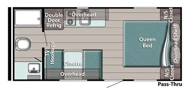 USA, Graner Motorhome Rentals, Abenteurer 2026, Grundriss