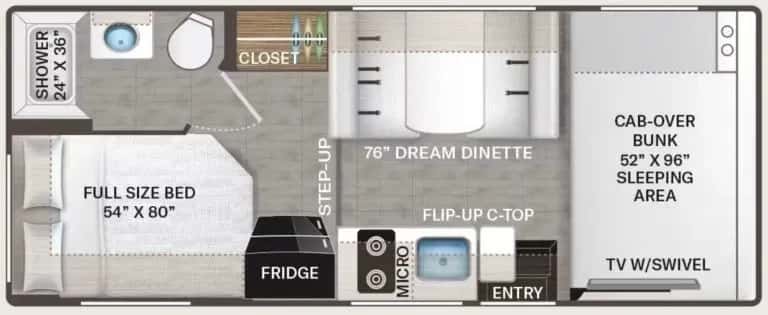 USA, Graner Motorhome Rentals, Allrounder 2026, Layout