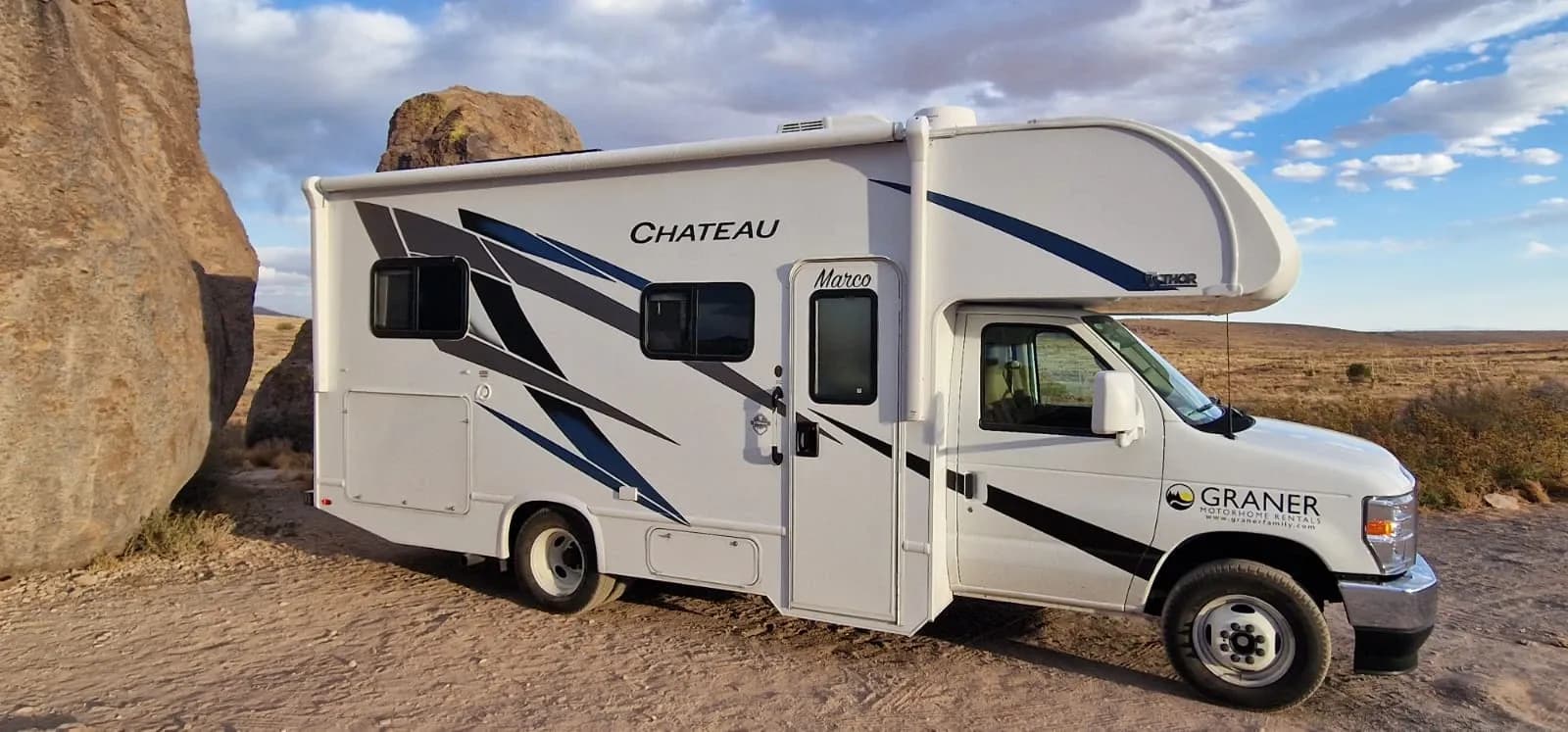 USA, Graner Motorhome Rentals, Allrounder 2026, Seitenansicht