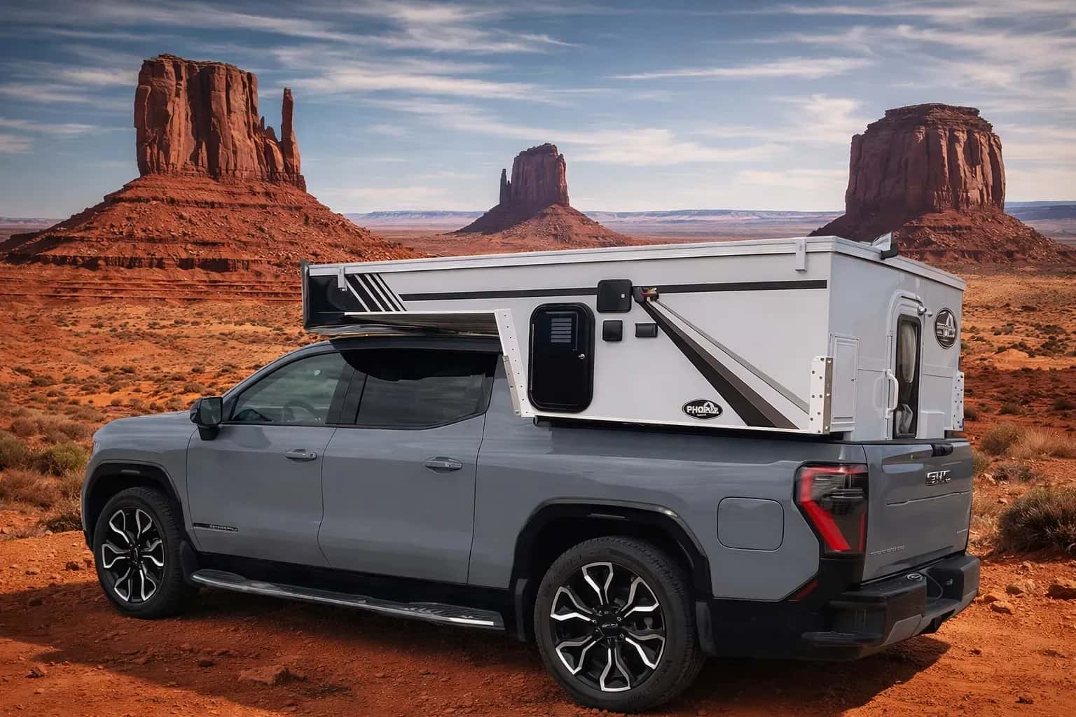 Den EV TC Truck Camper günstig über die CamperOase in den USA mieten.