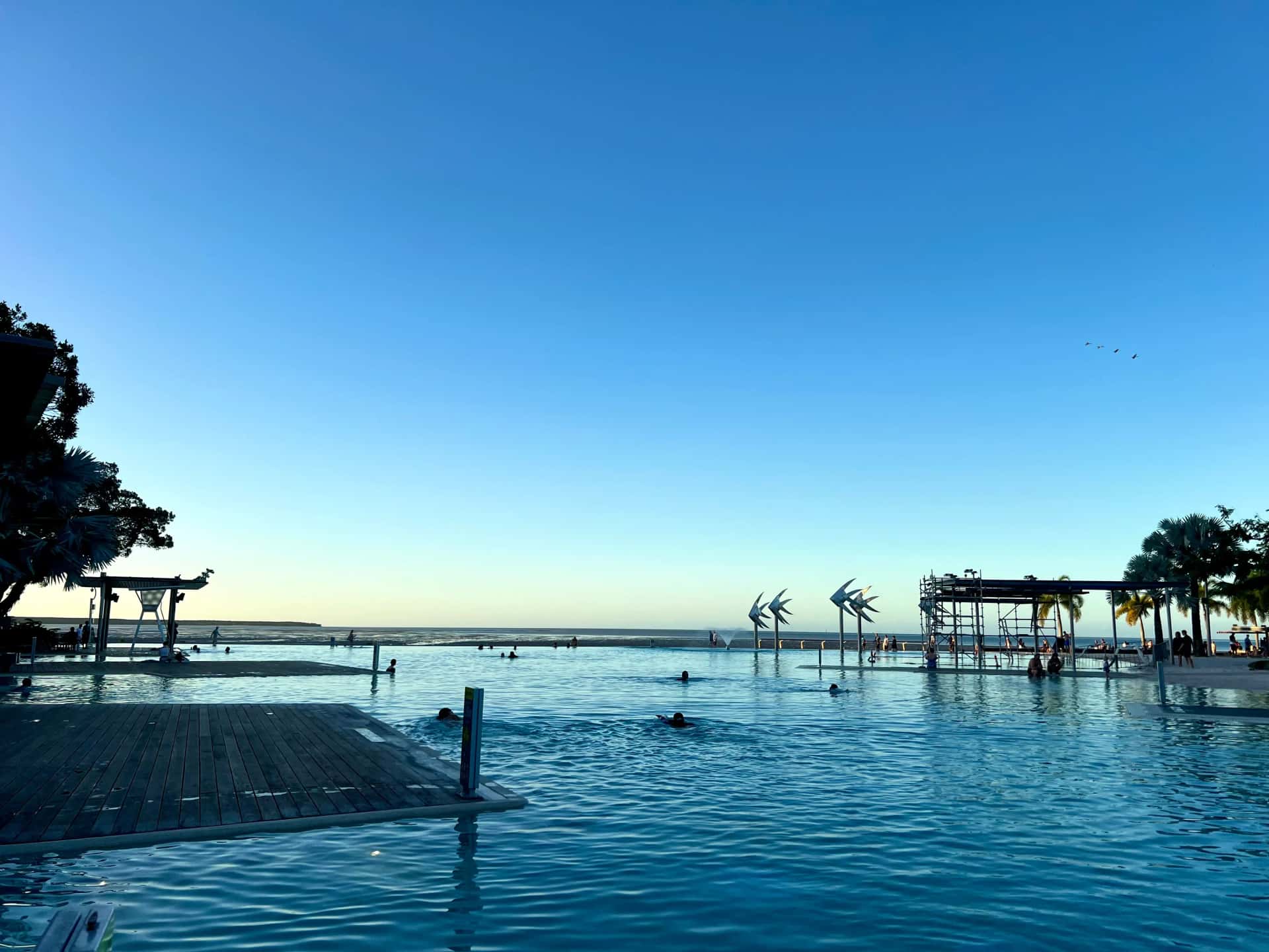 Lagune in cairns zum schwimmen
