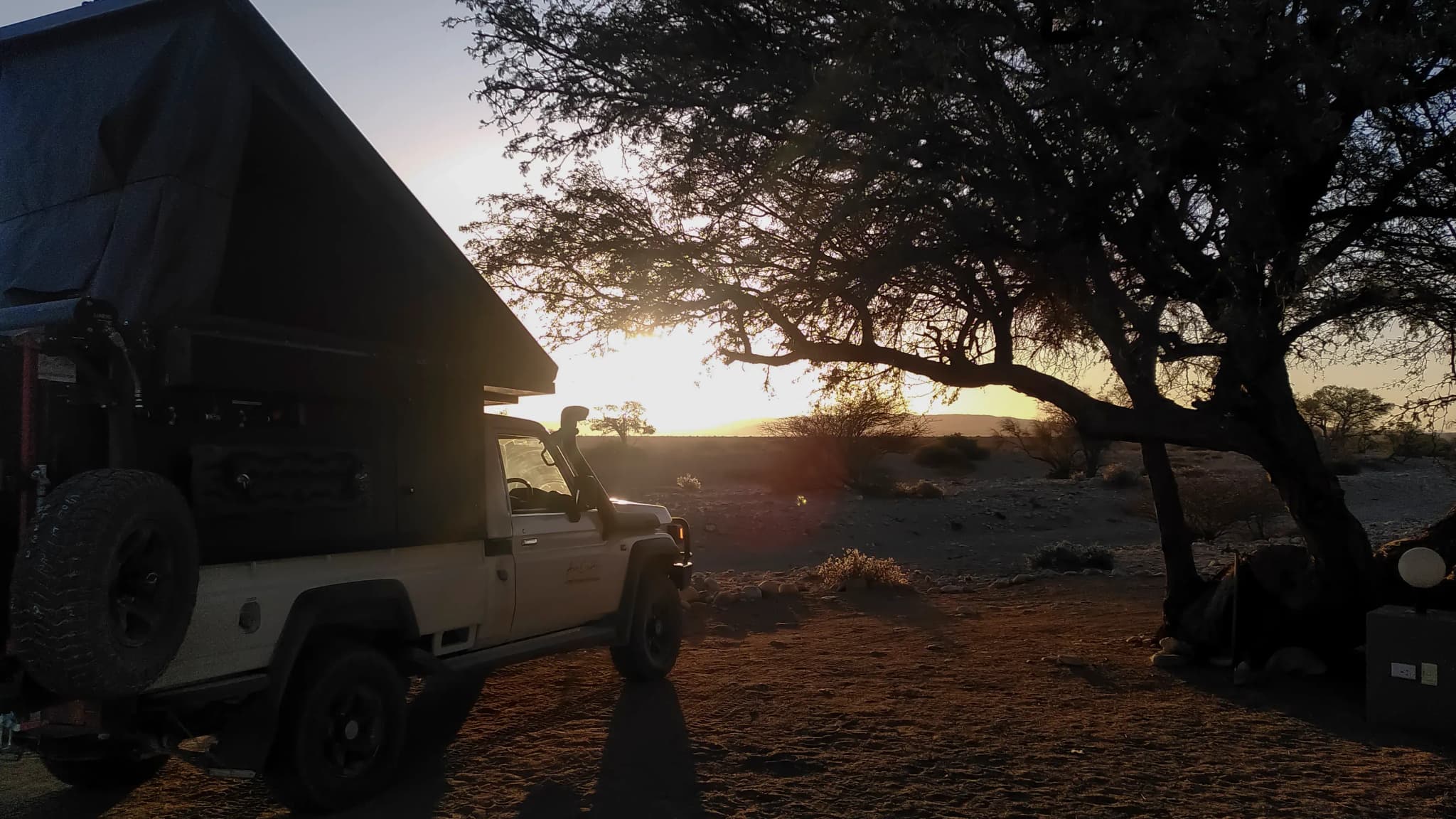 Campen in Namibia