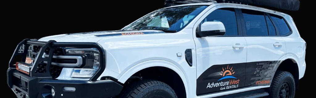 Der Ford Everest 4×4 SUV Wagon als seitliche ansicht von Adventure West in Australien