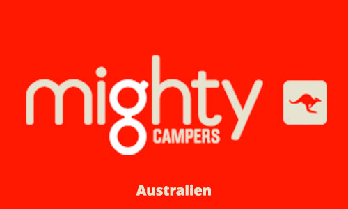 Mighty Campers Logo, Mighty Budget Camper, Mighty Budget Wohnmobil