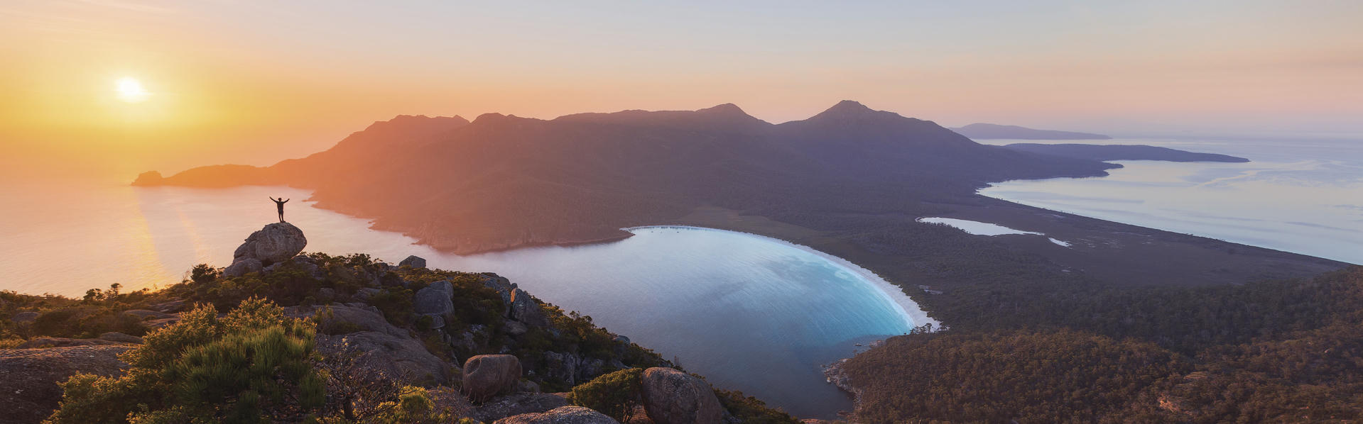 Aussicht über Tasmanien 