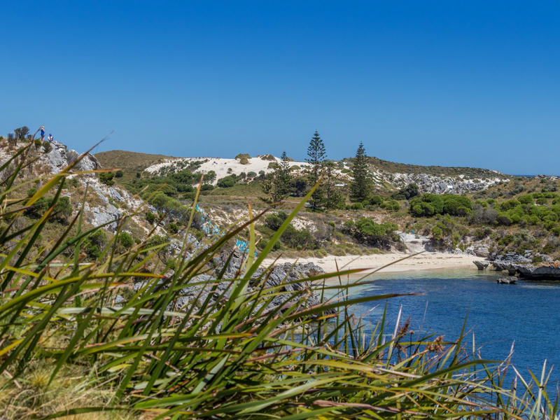 Bucht in Rottnest Island Westaustralien im 4WD Camper