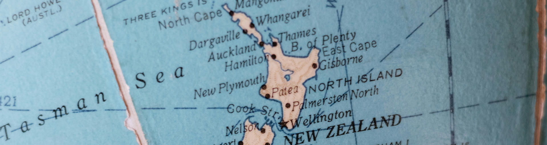 Landkarte Neuseeland