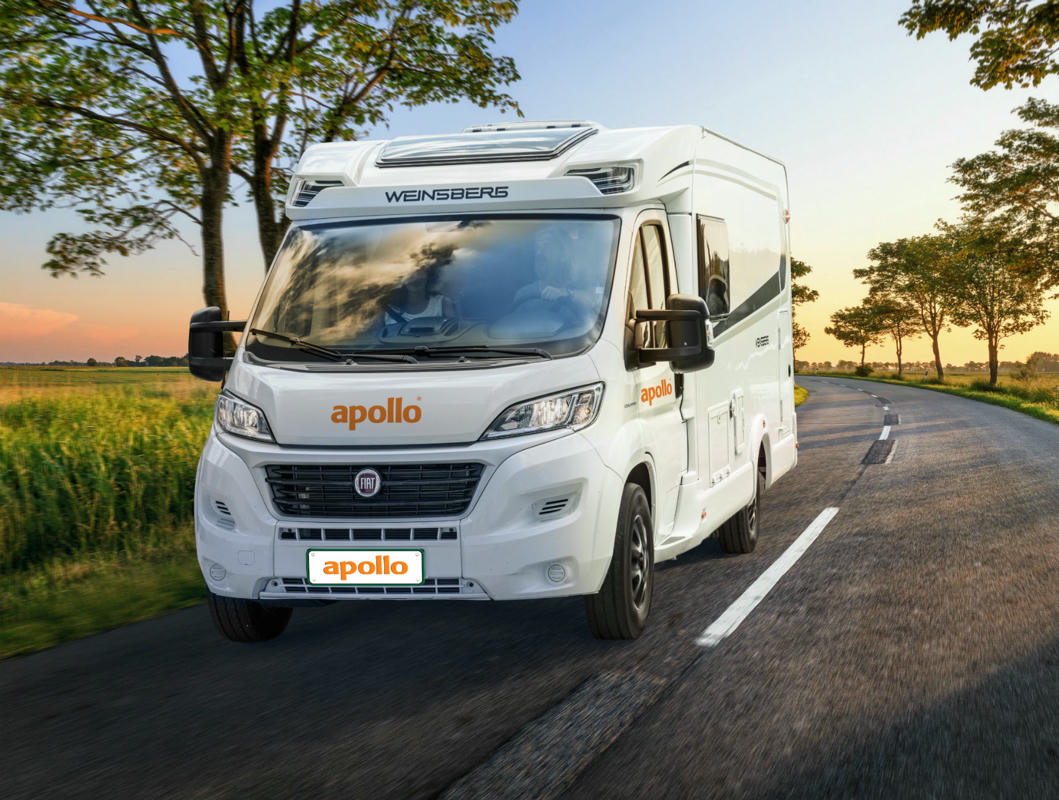 Apollo Duo Plus komfortables geräumiges Wohnmobil Deutschland mieten, für 2 Reisende