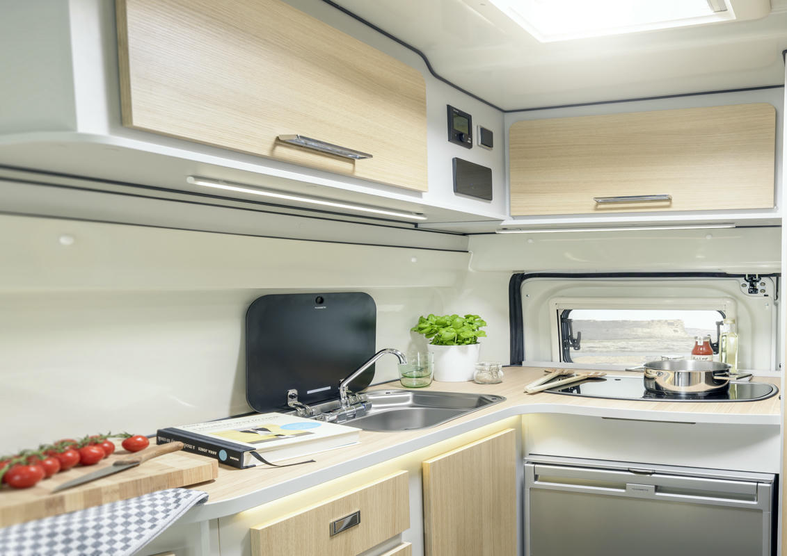 DRM Premium Camper, Kompaktcamper Deutschland, V1 Compact Comfort, Küche