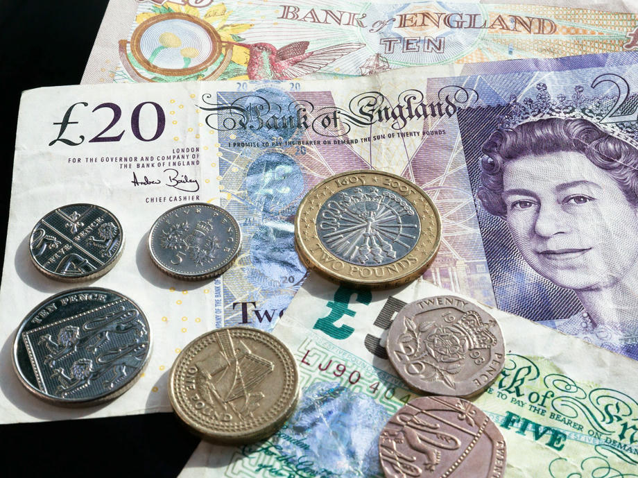 Währung England, Münzen, Pfund, GBP