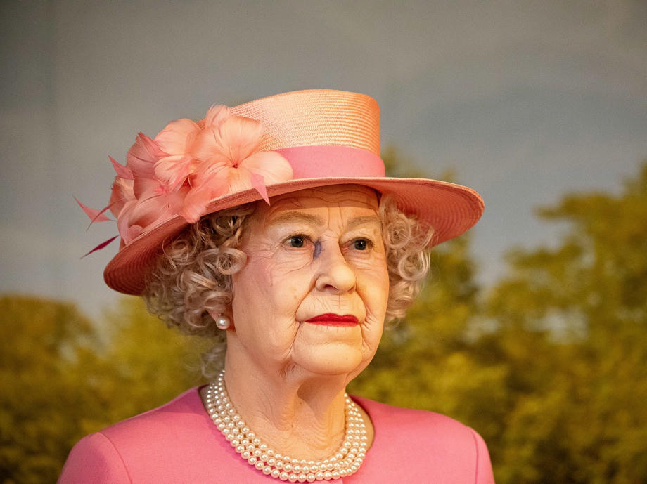 Queen Elisabeth II, Queen England, Wachsfigur, Madamme Toussaud