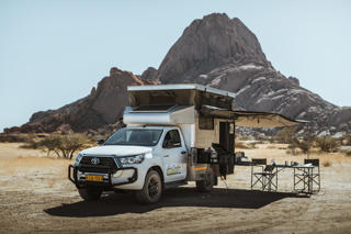 Vorschaubild Bildergalerie Group VKK Toyota Hilux Bushcamper SC A von Asco Car Hire in Namibia