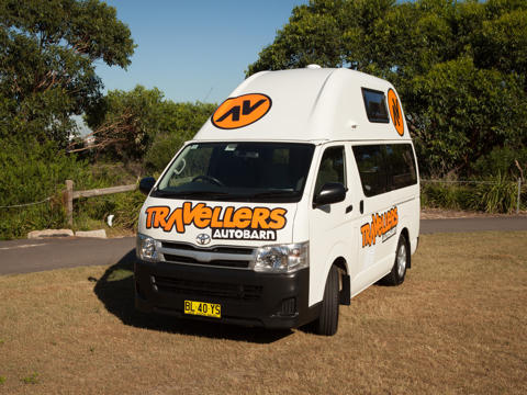 Camper in einer Oase