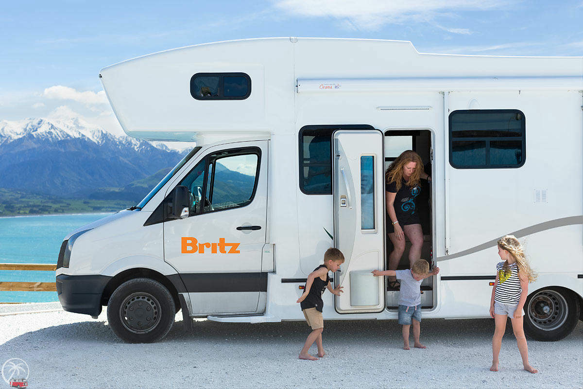 Britz Frontier 6 Bett Wohnmobil Neuseeland mieten Familie