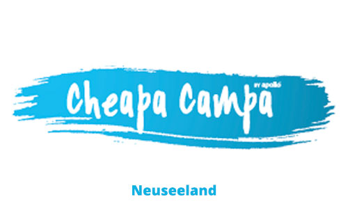 Cheapa Campa Logo, Cheapa Campa Mittelklasse Camper Neuseeland, Mittelklasse Camper und Wohnmobile
