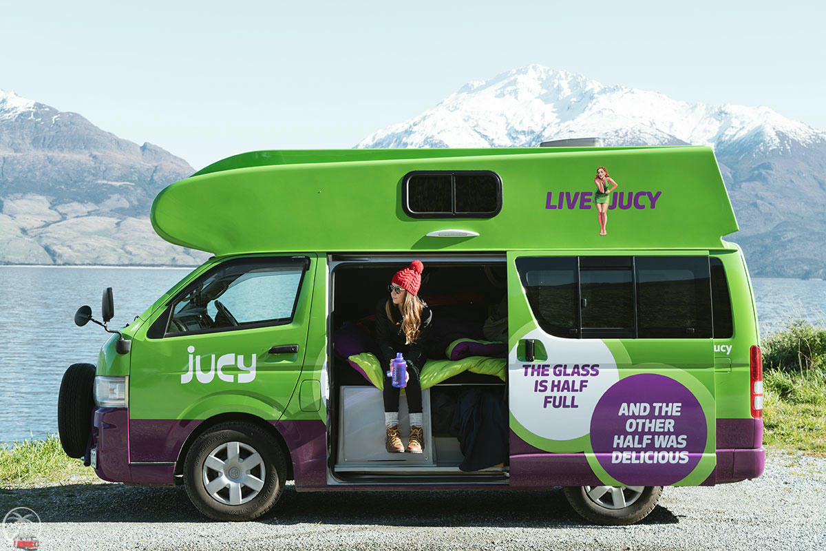 Jucy Condo mieten, Neuseeland Campervan, freedom camping