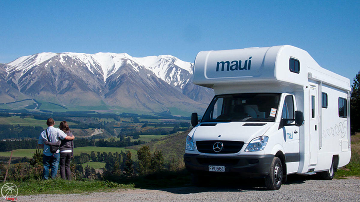Maui River, 6-Bett Wohnmobil, Schotterstraße, Gravel Road, self-contained