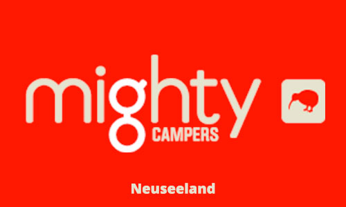 Mighty Campers Logo, Mighty Budget Camper Neuseeland, Mighty Budget Wohnmobile Neuseeland