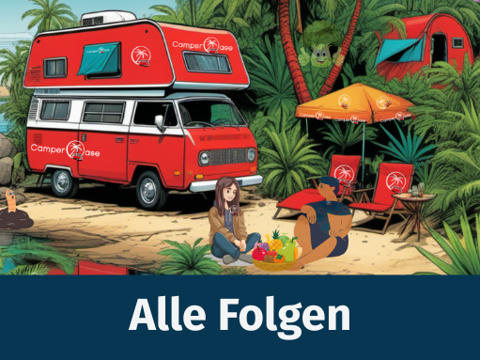 Camper in einer Oase
