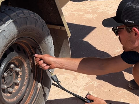 Allradcamper in Westaustralien mieten, wie passt man den Reifendruck an?