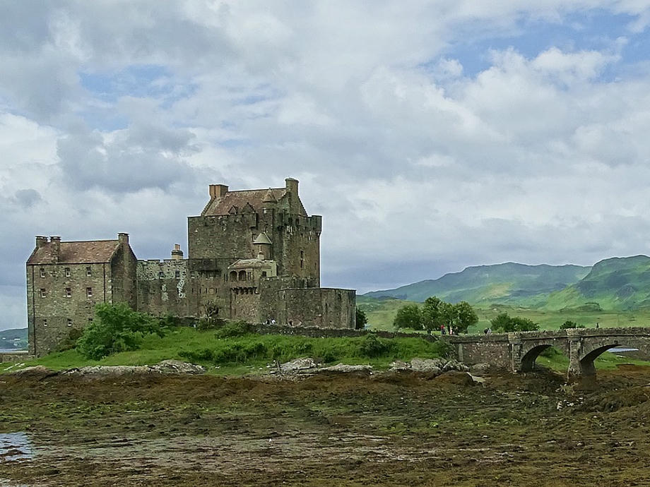Eileand Donan Castle, Schottland Schloss, Schottland Burg See