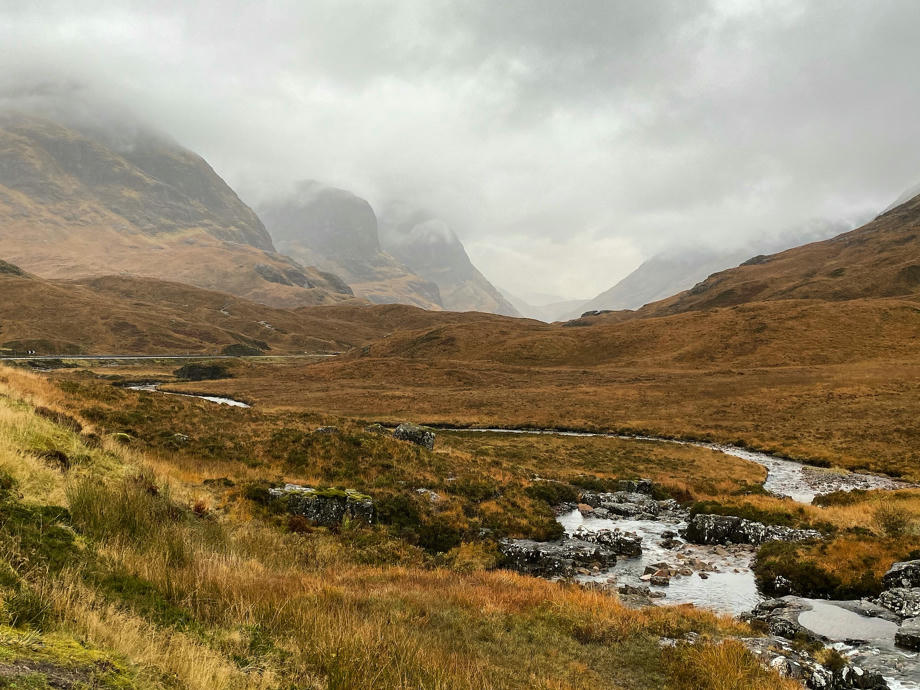 Schottland Wetter, Schottland Regen, Reisezeit Schottland, Glencoe Nebel