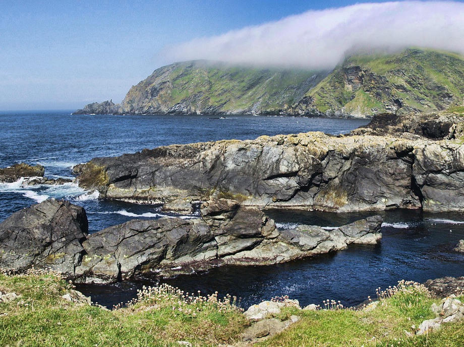 Shetland Inseln, Felsküste, Atlantik