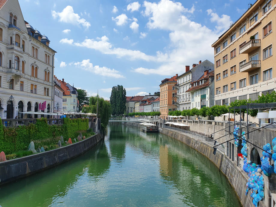 Hauptstadt Slowenien Ljubljana, Fluss Ljubljanica