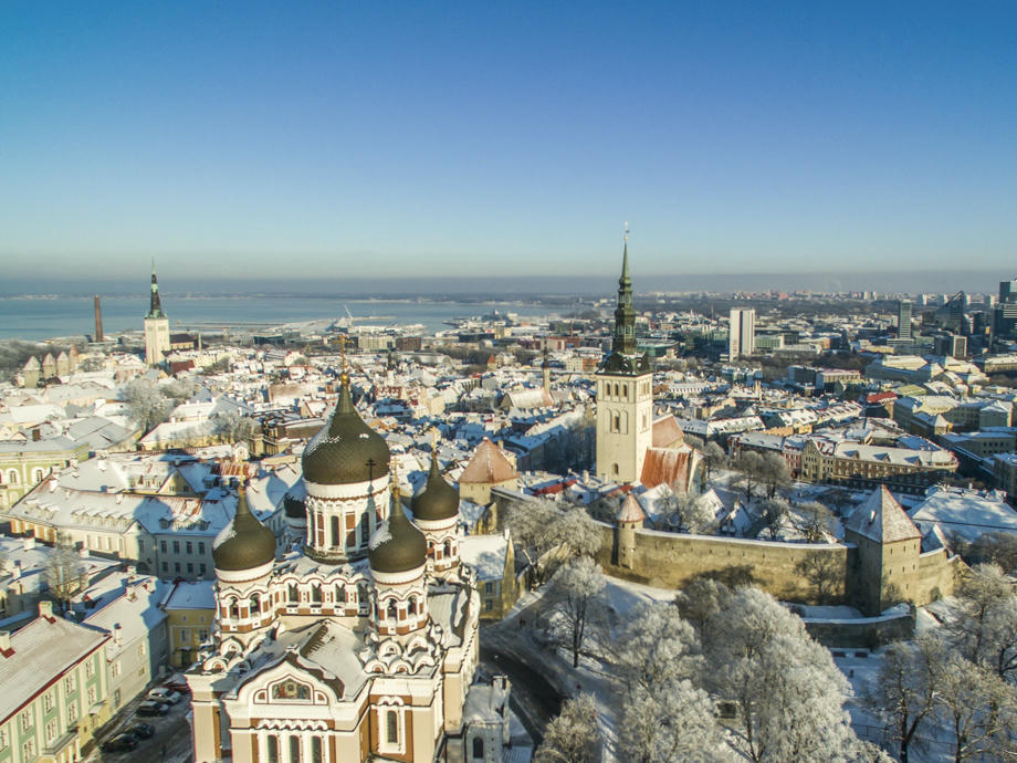 Tallinn, Estland, Winter Estland, Haupstadt Estland