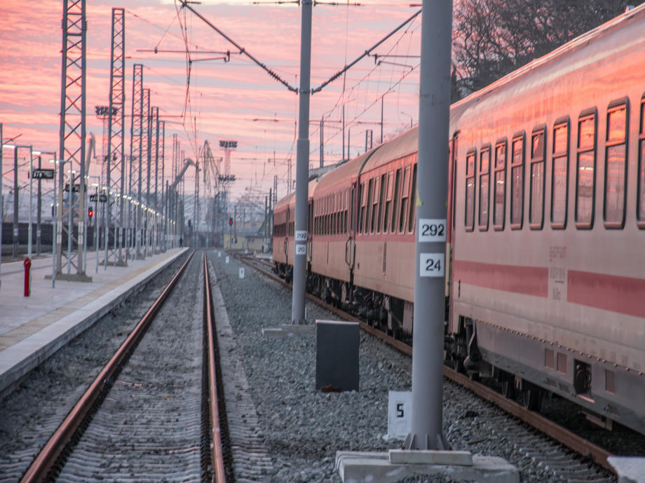 Zug Bulgarien Bahnstrecke Gleise