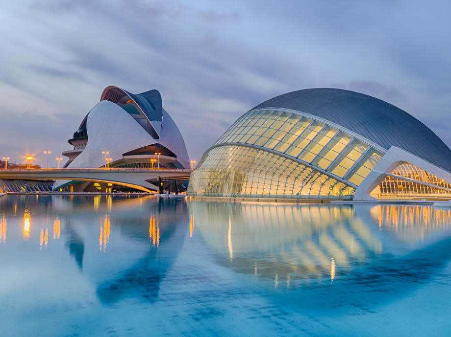 Valencia Sehenswürdigkeiten, futuristisch, Design, Gebäude, Attraktion