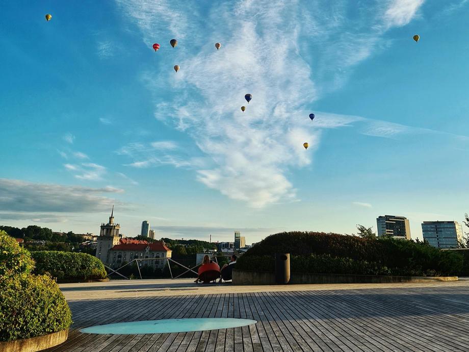 Vilnius, Litauen, Heißluftballons